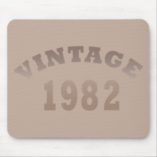 Geboren in 1982 elegante moderne vintage verjaarda muismat