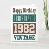 Geboren in 1982 Greetings Card Kaart (Voorkant)