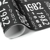 Geboren in 1982 in Birthday Year Wrapping Paper Cadeaupapier (Rol Hoek)