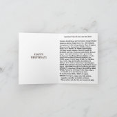 Geboren in 1982, Kaart van de 'Birthday'-wedstrijd (Binnen)