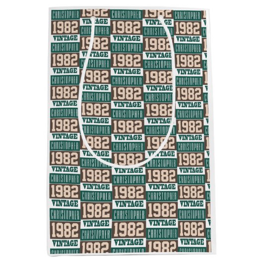 Geboren in 1982 medium cadeauzakje (Voorkant)