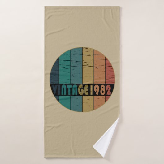 Geboren in 1982 op  verjaardag badhanddoek (Badhanddoek)