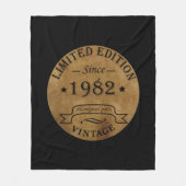 Geboren in 1982 op  verjaardag fleece deken (Voorkant)