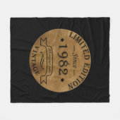 Geboren in 1982 op  verjaardag fleece deken (Voorkant (Horizontaal))