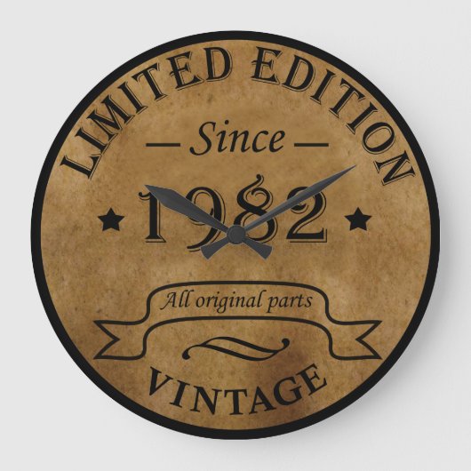 Geboren in 1982 op verjaardag grote klok (Voorkant)