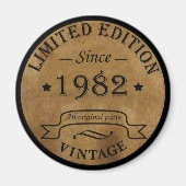 Geboren in 1982 op verjaardag magneet (Voorkant)