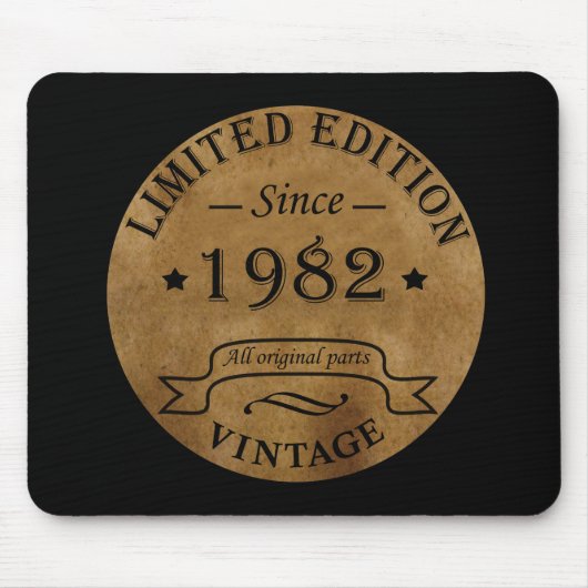 Geboren in 1982 op  verjaardag muismat (Voorkant)