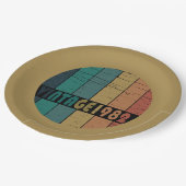 Geboren in 1982 op verjaardag papieren bordje (Gekanteld)