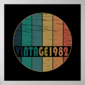 Geboren in 1982 op verjaardag poster (Voorkant)