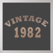 Geboren in 1982 op verjaardag poster (Voorkant)