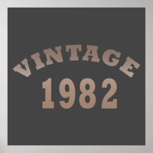 Geboren in 1982 op  verjaardag poster