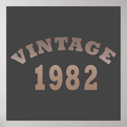 Geboren in 1982 op verjaardag poster (Voorkant)