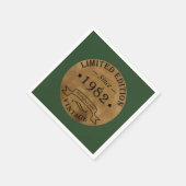 Geboren in 1982 op  verjaardag servet (Hoek)