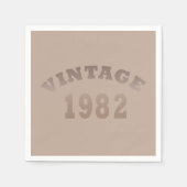 Geboren in 1982 op verjaardag servet (Voorkant)