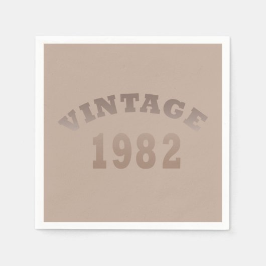 Geboren in 1982 op verjaardag servet (Voorkant)