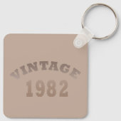 Geboren in 1982 op verjaardag sleutelhanger (Achterkant)