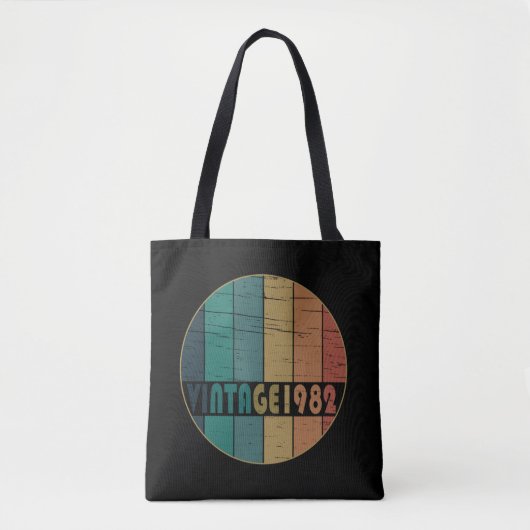 Geboren in 1982 op verjaardag tote bag (Voorkant)