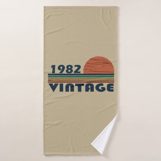 Geboren in 1982  verjaardagscadeau badhanddoek (Badhanddoek)