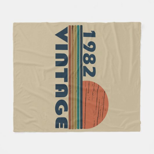 Geboren in 1982  verjaardagscadeau fleece deken (Voorkant (Horizontaal))