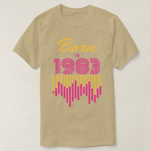 Geboren in 19831 t-shirt (Design voorkant)