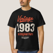  geboren in 1983 - 39e verjaardag Retro Classic T-shirt (Voorkant)