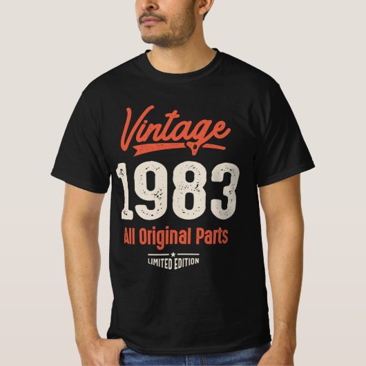  geboren in 1983 - 39e verjaardag Retro Classic T-shirt (Voorkant)
