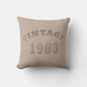 Geboren in 1983 elegante moderne vintage verjaarda kussen