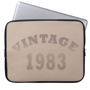 Geboren in 1983 elegante moderne vintage verjaarda laptop sleeve
