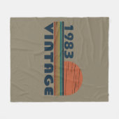 Geboren in 1983 op  verjaardag fleece deken (Voorkant (Horizontaal))