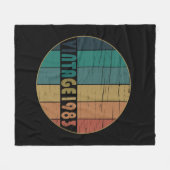 Geboren in 1983 op  verjaardag fleece deken (Voorkant (Horizontaal))