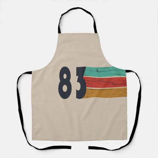 Geboren in 1983 op verjaardag schort (Voorkant)