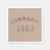 geboren in 1983  verjaardag servet (Voorkant)