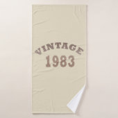 Geboren in 1983  verjaardagscadeau badhanddoek (Badhanddoek)