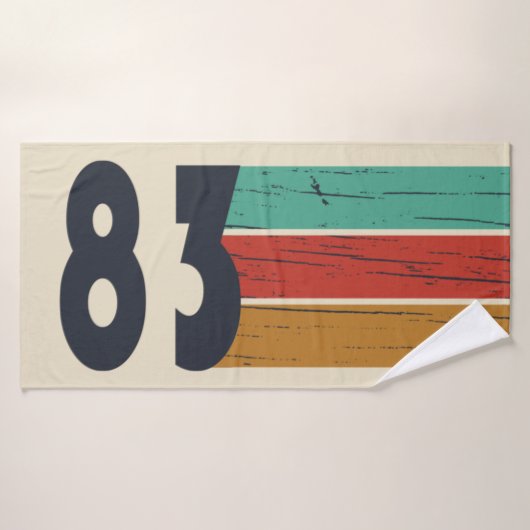 Geboren in 1983 verjaardagscadeau badhanddoek (Badhanddoek)