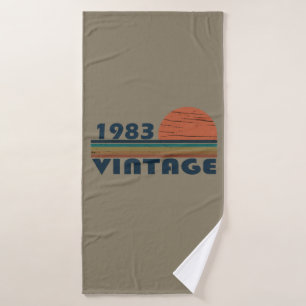 Geboren in 1983 verjaardagscadeau badhanddoek