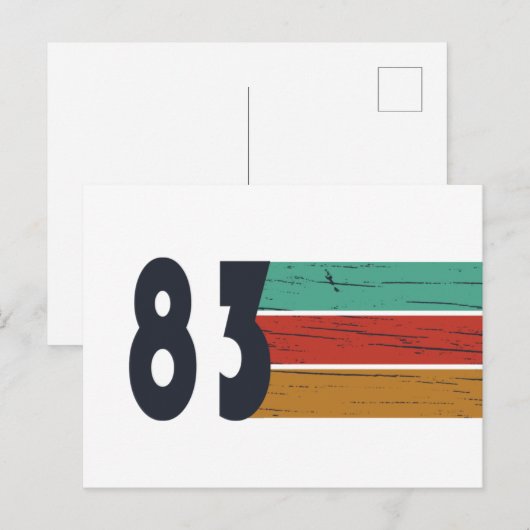 Geboren in 1983  verjaardagscadeau feestdagenkaart (Voorkant / Achterkant)