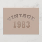 Geboren in 1983  verjaardagscadeau feestdagenkaart (Voorkant)