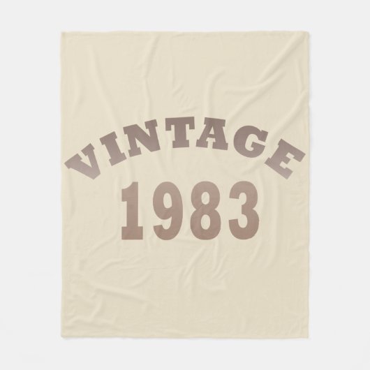 Geboren in 1983  verjaardagscadeau fleece deken (Voorkant)