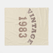 Geboren in 1983  verjaardagscadeau fleece deken (Voorkant (Horizontaal))