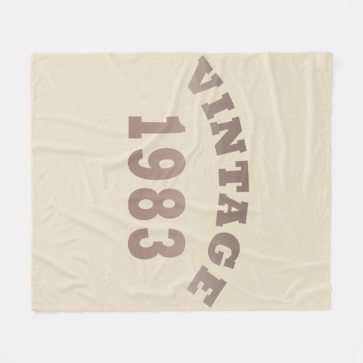 Geboren in 1983 verjaardagscadeau fleece deken (Voorkant (Horizontaal))