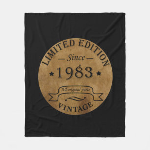 Geboren in 1983  verjaardagscadeau fleece deken