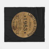 Geboren in 1983  verjaardagscadeau fleece deken (Voorkant (Horizontaal))