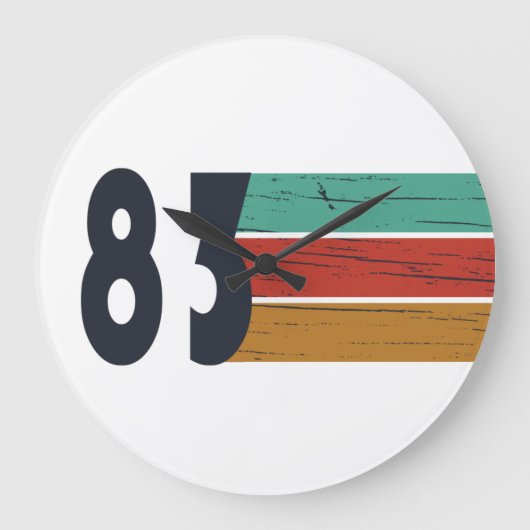 Geboren in 1983  verjaardagscadeau grote klok (Voorkant)