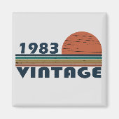 Geboren in 1983  verjaardagscadeau magneet (Voorkant)