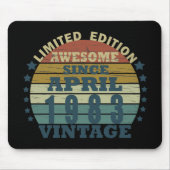 Geboren in 1983  verjaardagscadeau muismat (Voorkant)