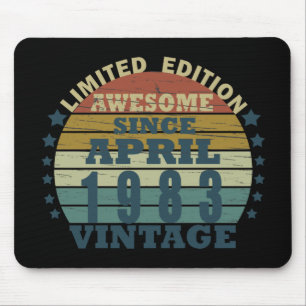 Geboren in 1983  verjaardagscadeau muismat