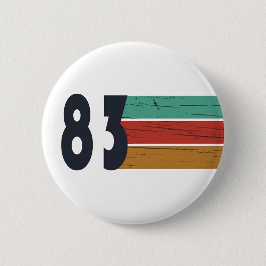 Geboren in 1983  verjaardagscadeau ronde button 5,7 cm (Voorkant)