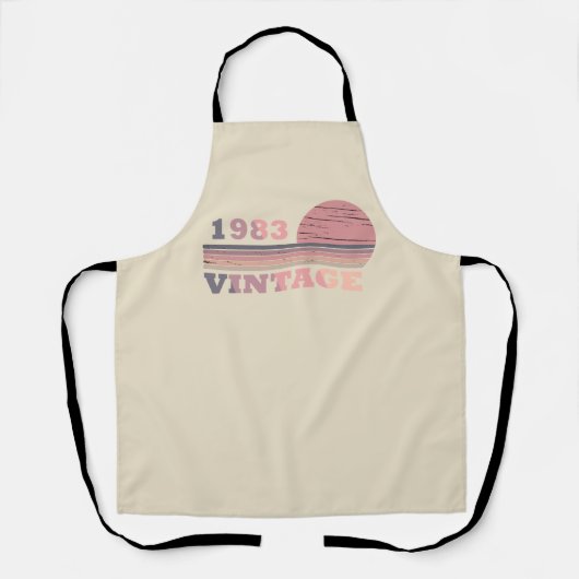 Geboren in 1983 verjaardagscadeau schort (Voorkant)