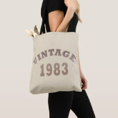 Geboren in 1983 verjaardagscadeau tote bag (Dichtbij)