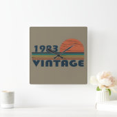 Geboren in 1983  verjaardagscadeau vierkante klok (Huis)